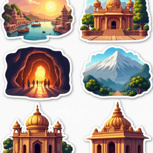 Temples & Holy Sites - Sticker Sheet v23